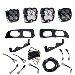 Ford Super Duty Fog Light Pocket Kit - Baja Designs - Squadron Sport/SAE 2.0 Dual (Driving/Combo) - Clear - `23-`25 Ford Super Duty Fog Light Pocket Kit - Baja Designs - Squadron Sport/SAE 2.0 Dual (Driving/Combo) - Clear - `23-`25